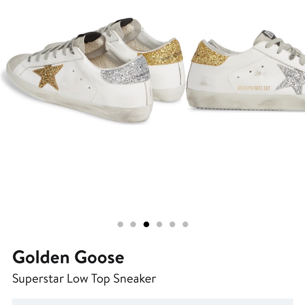 Golden Goose Superstar Low Sneaker Gold & Silver Glitter - Picture 13 of 14